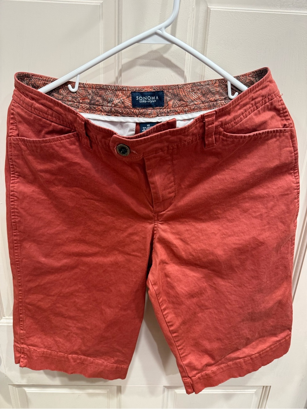 Sonoma Brick Red Men’s Flat Front Shorts